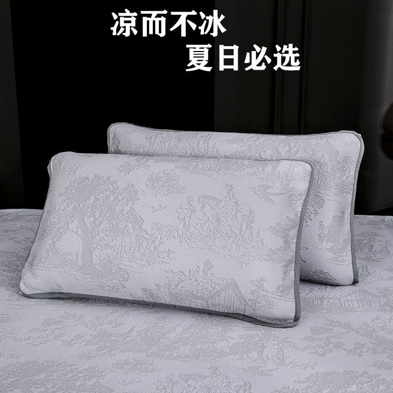 夏クールアイスビーンズ枕カバーペア家庭用拡大包帯スタイル 50*80 ダブルシングルクール枕カバー|undefined