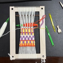 ?MINI LOOM�ֹ����|���K������ë�����ϰ����b�����CDIYľ�|����