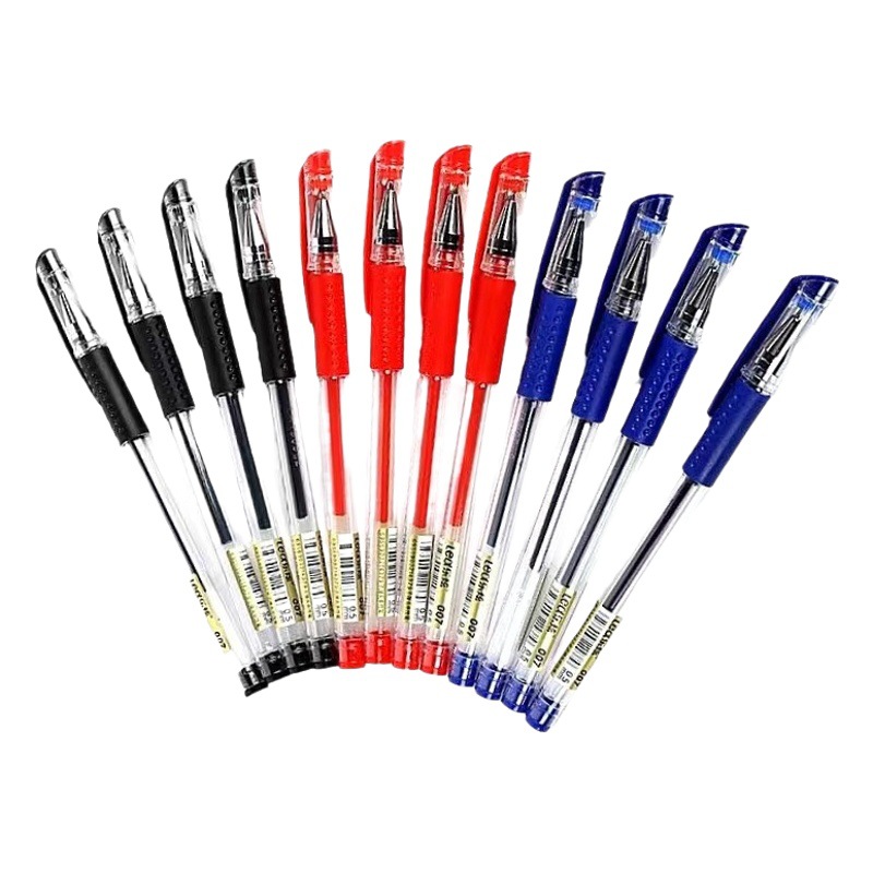 Boxed Le Xuan 007 Gel Pen 0.5 Black Sign Pen Bullet Red Gel Pen Water Pen Office Supplies