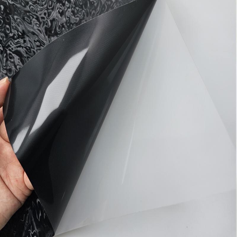 Car Pet Electroplated Color-Changing Film for Body Decoration and Interior Modification, Metaverse Ghost Matte Black Car Color-Changing Film