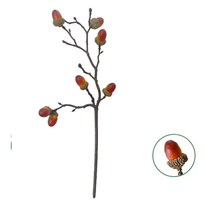 Suministro transfronterizo nuevo producto simulación Acorn arreglo floral MESA DE Navidad escena decoración 2 simulación opcional Acorn sola