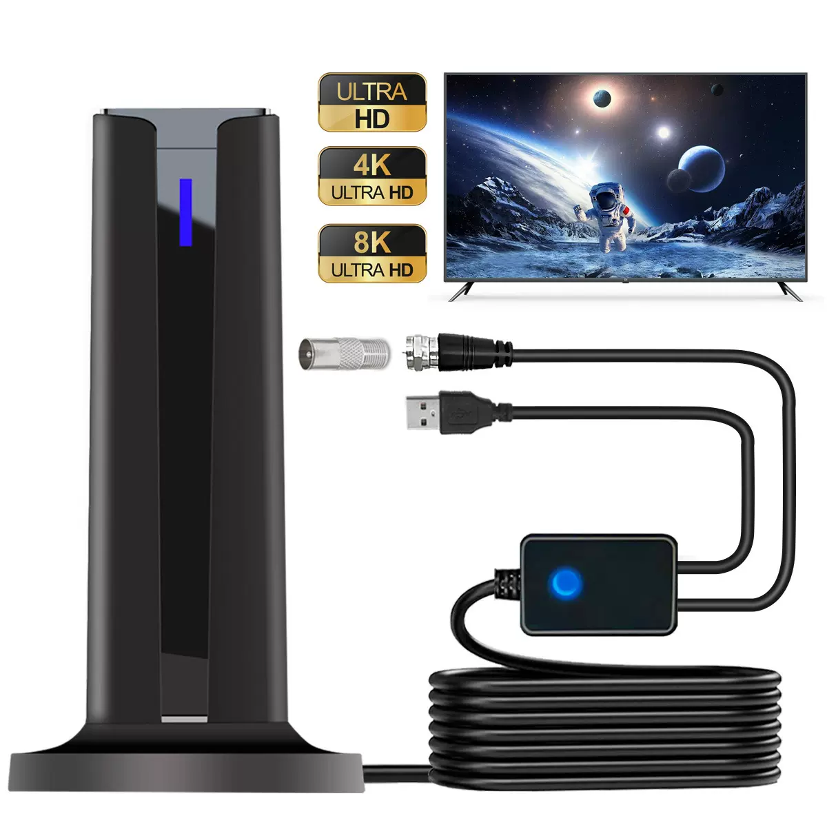 2025款高增益室内数字电视长方形立式天线hdtv-t2地面波数字天线