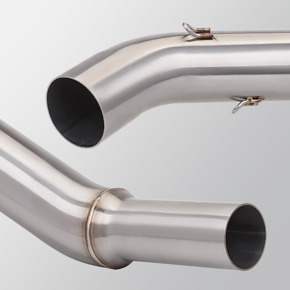 Motorcycle modification Bajaj Bajaj NS200 stainless steel middle section exhaust pipe special non-destructive installation