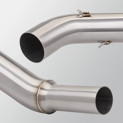 steel middle section exhaust | Motorcycle exhaust pipe
