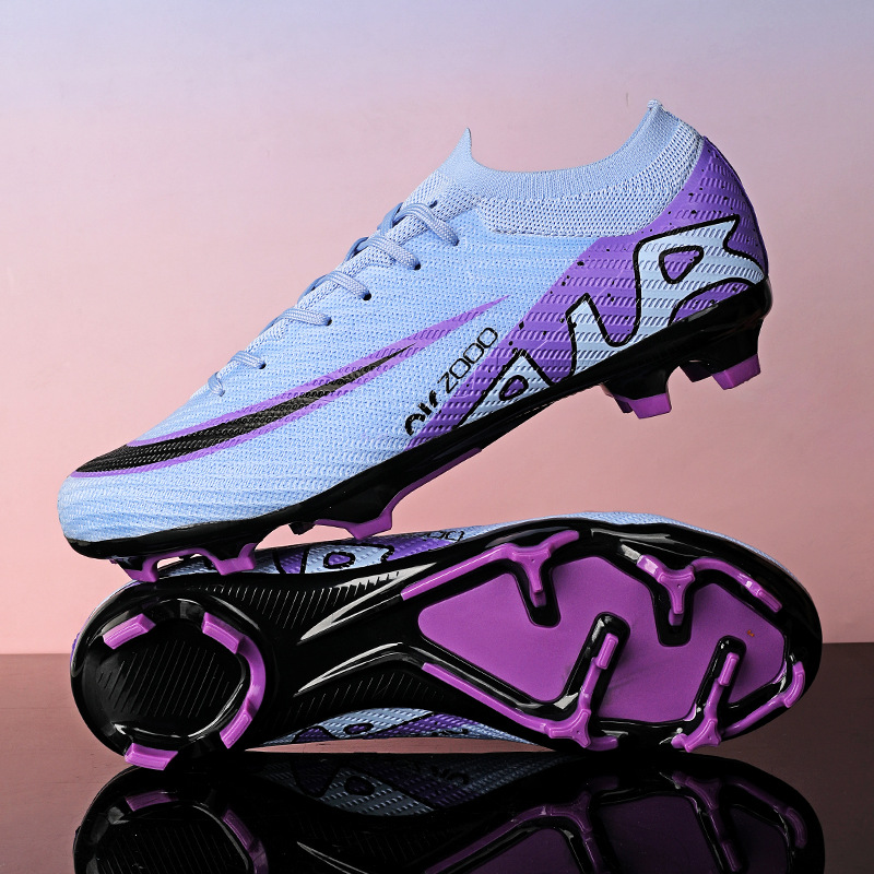 Zapatillas de Fútbol Escolares KPU y TPU Transpirable para Césped Natural y Artificial