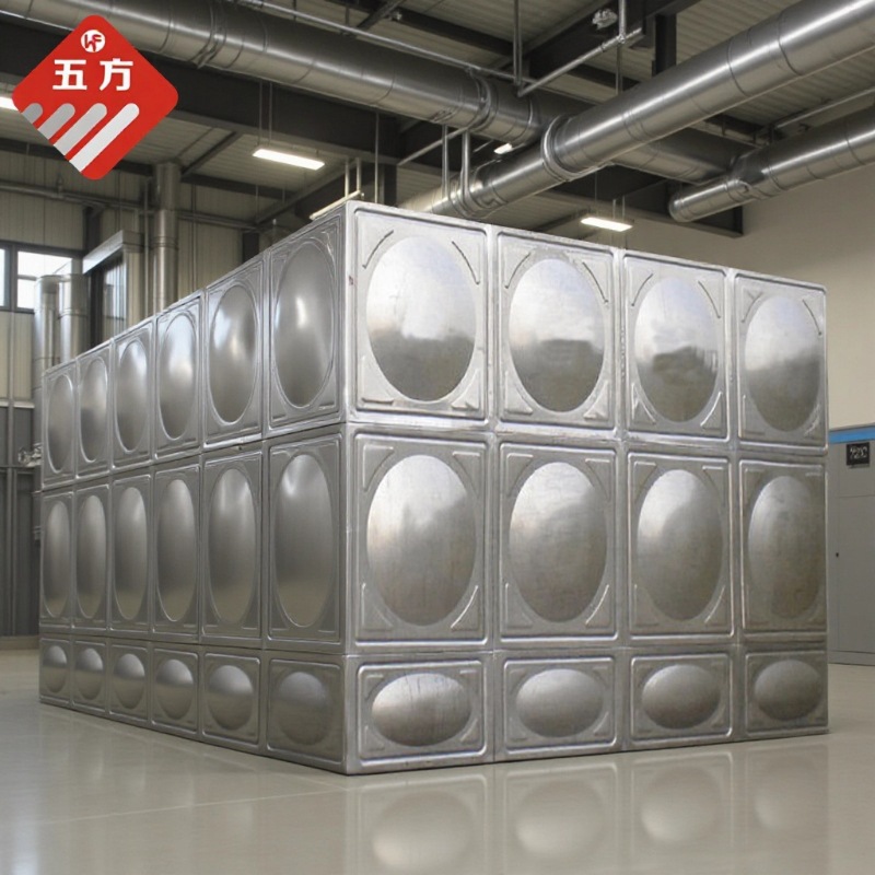 厂家供应不锈钢消防水箱酒店方形生活水箱组合式高楼二次供水箱池