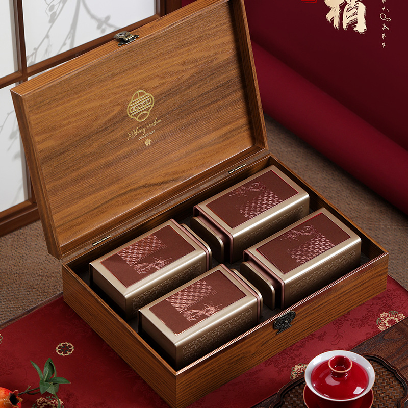 高档红茶绿茶通用茶叶包装盒空礼盒半斤一斤金骏眉茶叶罐礼品盒