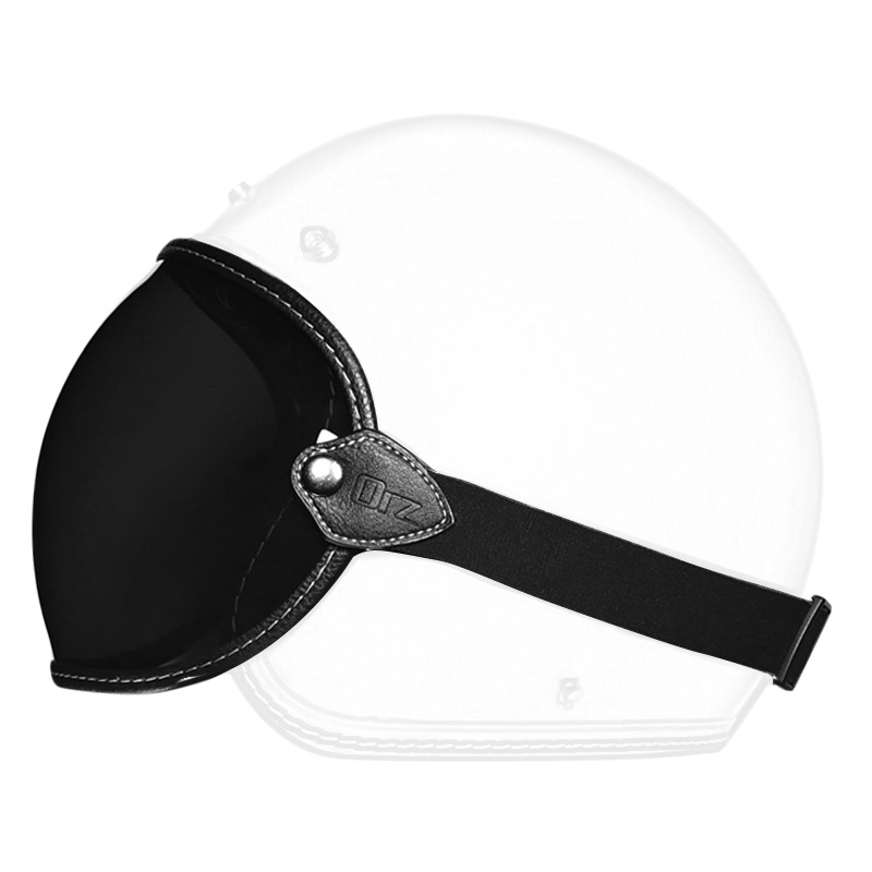 Burbuja espejo retro casco lente motocicleta parabrisas delantero gafas medio casco gafas a prueba de viento máscara Universal HD