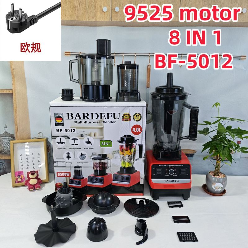跨境 4L8in1blender北美家用大容量金属不锈钢榨汁机绞肉机破壁机|undefined
