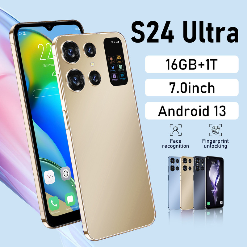 S24U+ Cross-Border Ozone Exclusively for 7.0inch Android Smartphones 2+16g Real 4g Hd Screen Factory Direct Sale