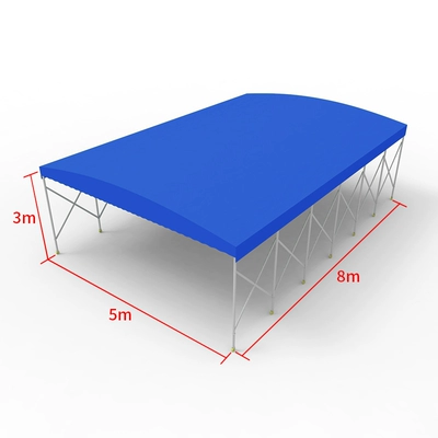 Avtomobil yan çətirləri Basketball Court, Outdoor Retractable - length-8m-width-5m-height-3m-frame-top-cloth-see-description-for-size