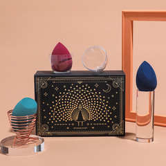 外貿熱款美妝蛋禮盒超軟不吃粉化妝蛋乾濕兩用上妝工具可印製logo