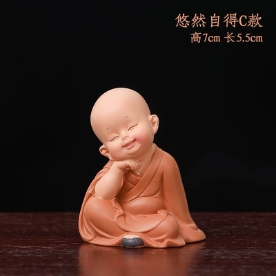 Car ornaments – Monk Boy Car Supplies - leisurely-and-contented-15c