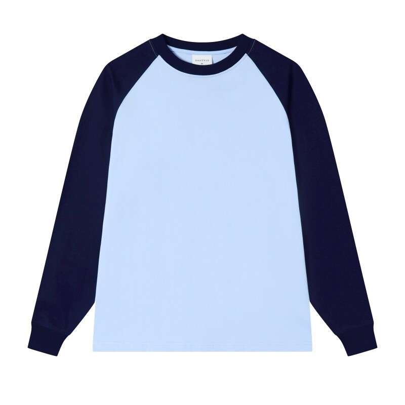 260g algodón puro color de choque hombro cuello redondo manga larga impresión de manga corta logotipo equipo de construcción de sudaderas culturales tendencia deportiva