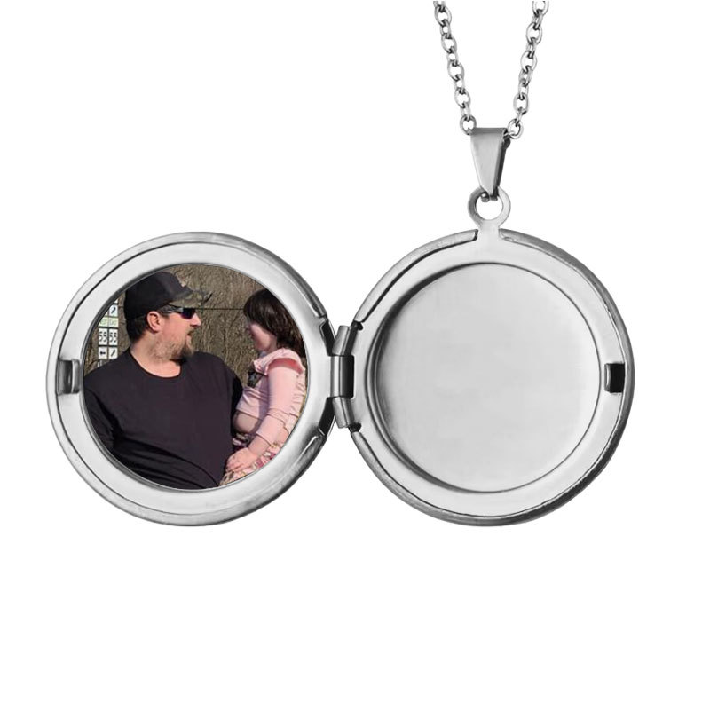 201 Stainless Steel, Iron Material Simple Style Circle 201 Stainless Steel Iron Wholesale Pendant Necklace