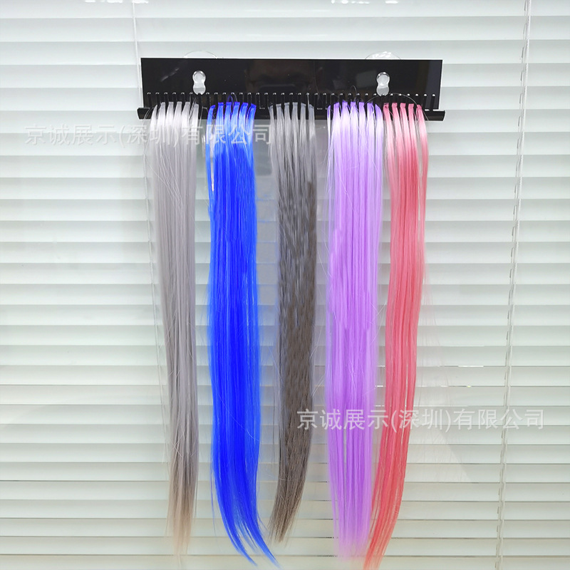 Soporte de peluca acrílica transfronterizo, soporte de exhibición de extensión de cabello de seda para cabello real, soporte de peluca colgante en forma de U, soporte de acrílico al por mayor