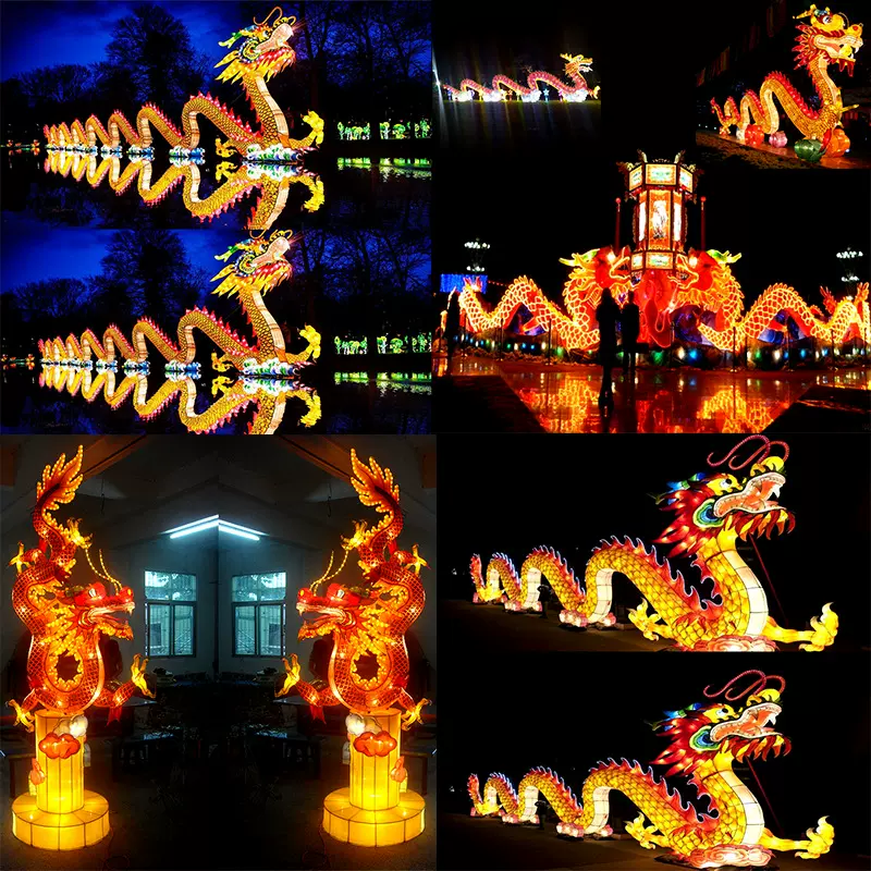 春节花灯旅游区转盘安全岛路广场庙会灯谜元宵节大型2024灯展灯会