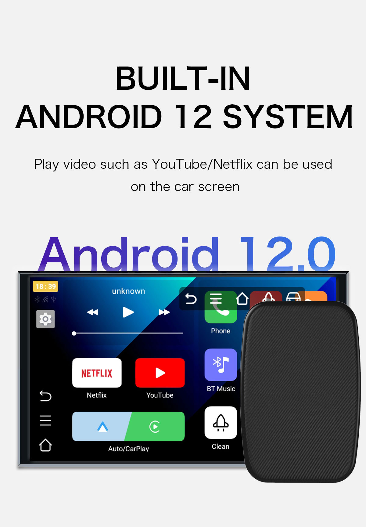 Cross-Border Wired-To-Wireless Carplay Box, Android Car-Machine Connectivity, Portable In-Car Connectivity Box