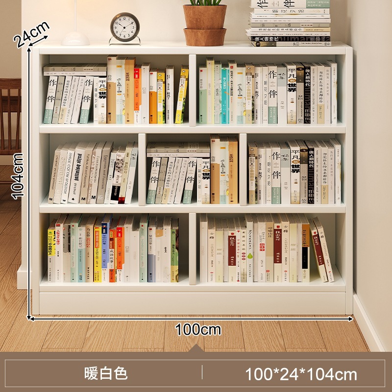 Estante de libros sala de estar estante de almacenamiento estante de escritorio de piso estante de almacenamiento de dormitorio hogar estante de almacenamiento de pared simple estante de cuadrillas multicapa