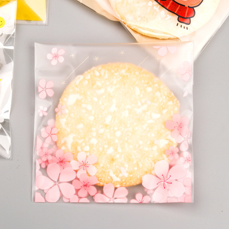 スノーフレーククリスプ包装袋、セルフシール粘着袋、クッキー牛ビスケット袋、かわいい漫画の独立した小さな包装袋|undefined