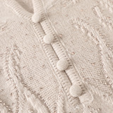 中老年女装新款风针织毛衣时尚宽松长袖针织衫提花休闲妈妈上衣，女装针织衫/毛衣，妃慕昵服饰