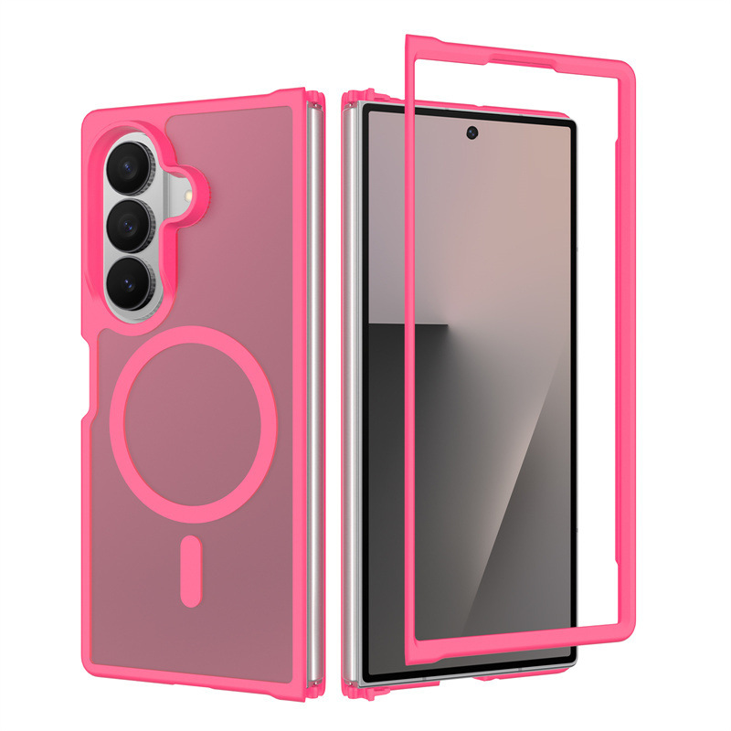 Large-Hole Skin-Feel Magnetic Suction Case for Samsung Z Flip 8, Compatible with Z Fold 8 Ultra, Foldable Z7, Flip Cover Z6 Large-Hole Skin-Feel Magnetic Suction Case for Samsung Z Flip 8, Compatible with Z Fold 8 Ultra, Foldable Z7, Flip Cover Z6