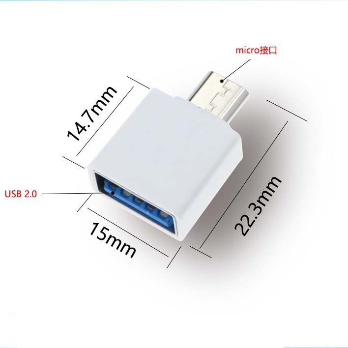 Type-C Mobile Phone Adapter Otg Android Micr Adapter Usb2.0 V8 Adapter Keyboard Mouse 5Pin