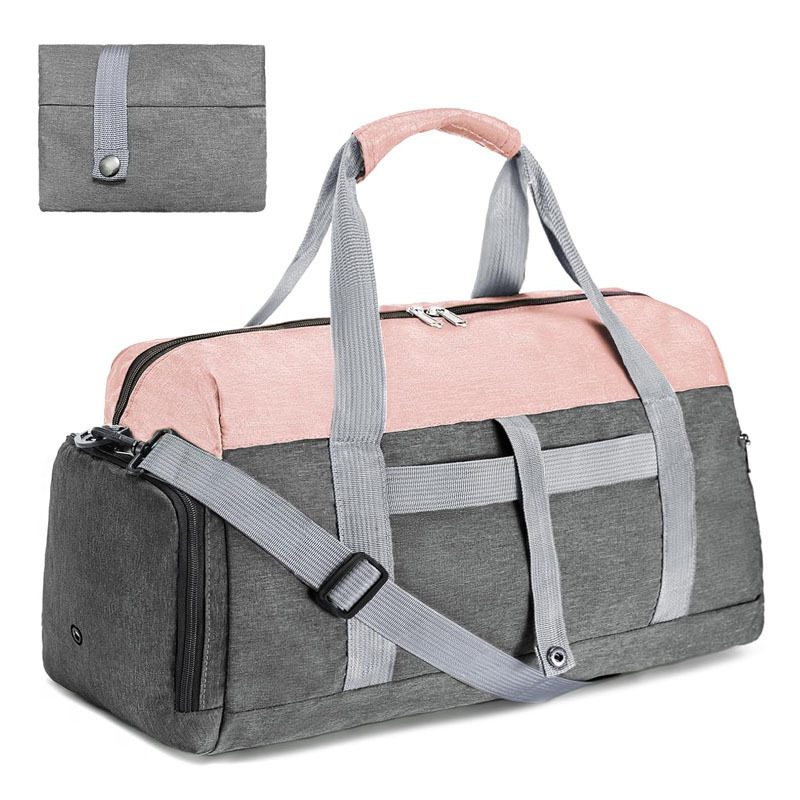 Women Men Gym Bag with Wet Shoes Compartment 40 Liters Foldable Travel Duffel Bag Lightweight for Weekend Overnight Women Men Gym Bag with Wet Shoes Compartment 40 Liters Foldable Travel Duffel Bag Lightweight for Weekend Overnight