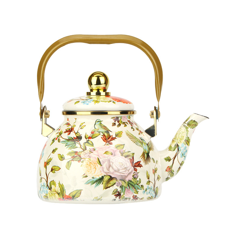 Thickened Enamel Enamel Pot, Heated Enamel Teapot, Enamel Water Kettle, Enamel Tea Kettle, Enamel Coffee Pot, Cross-Border