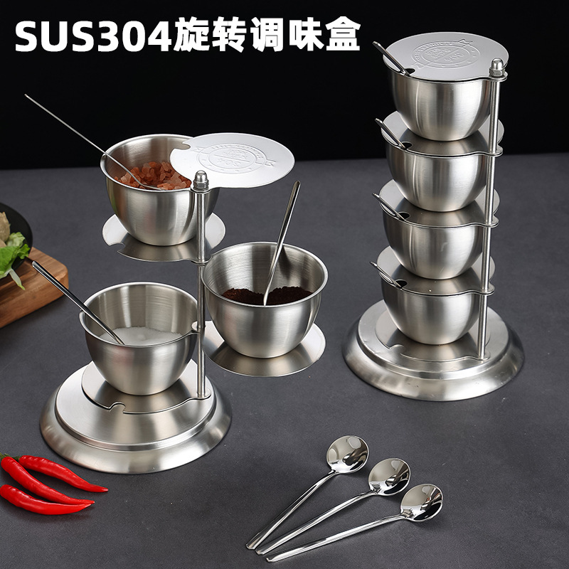 304 stainless steel seasoning tank Creative rotation with seasoning…