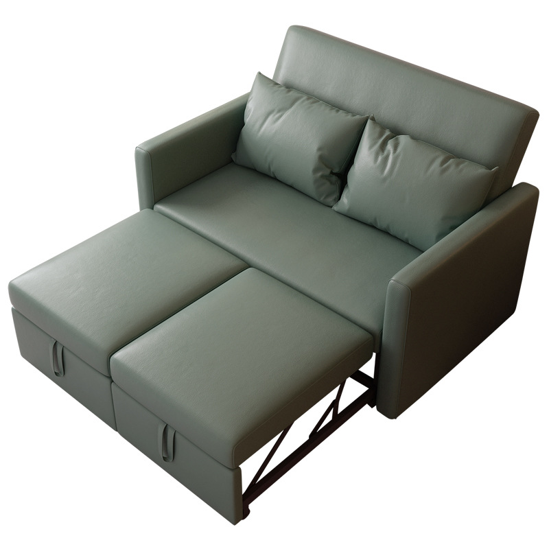 Sofá cama plegable doble doble multifuncional sala de estar pequeña casa de alquiler de tecnología económica tela sofá cama
