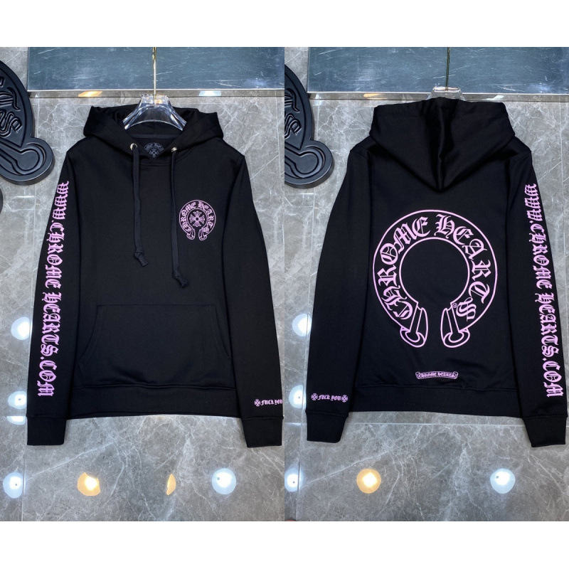 Chrome Heart Hoodie 克罗伈十字架连帽卫衣跨境宽松男女拉链帽衫|undefined