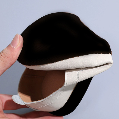 Women's Shoes  Spring New Beanie Shoes Women's PU Leather White Shoes Soft Sole Single Shoes Mom's Shoes Casual Leather Shoes