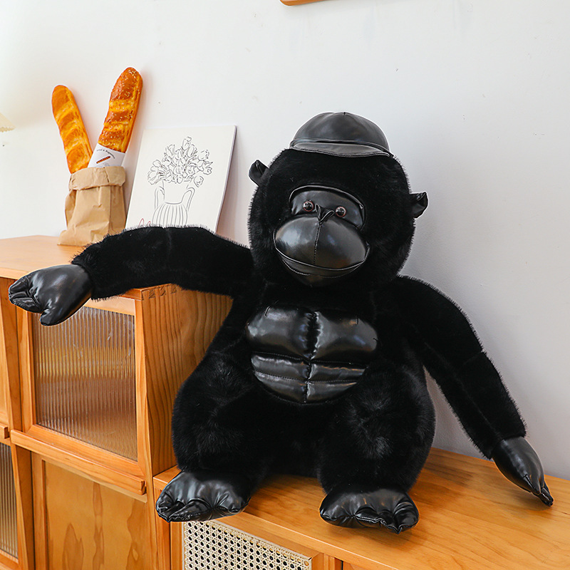 Simulación de dibujos animados gorila muñeca juguetes de peluche monos muñecas para niños muñecas tranquilizadoras regalo de cumpleaños