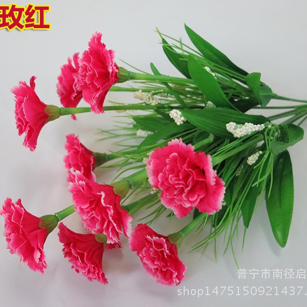 Suministro directo de fábrica día la madre simulación 10 clavel ramo juanhua eterna flor estrellada espuma