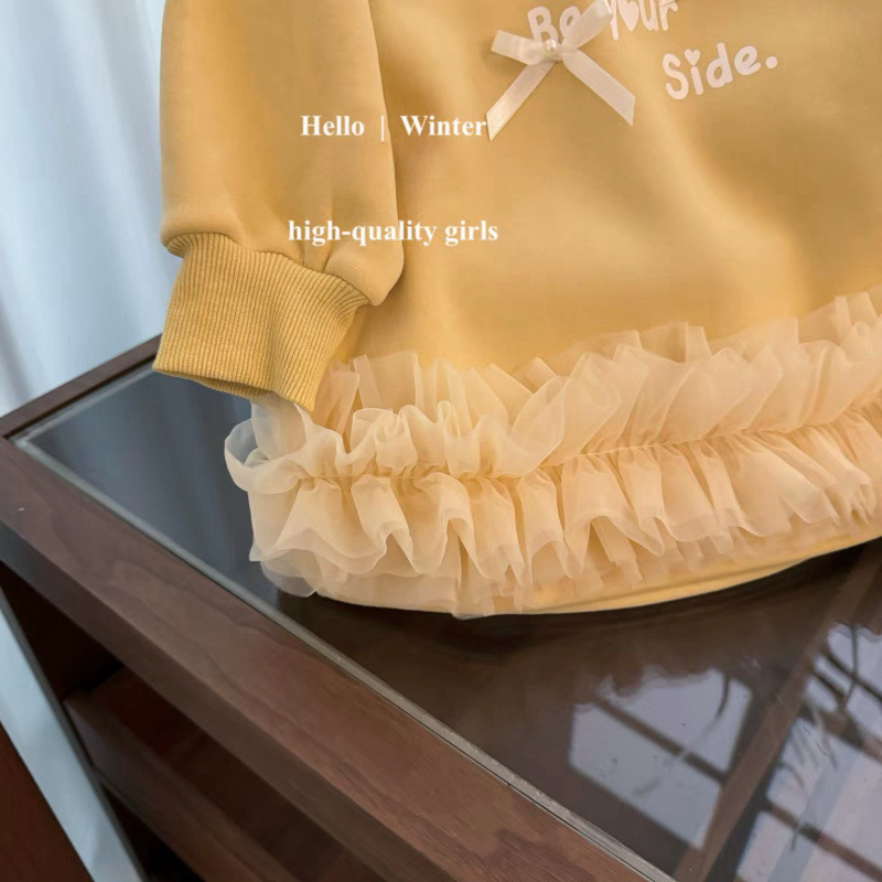 25 otoño y invierno bebés letras dulces impresión de manga larga empalme camiseta de malla