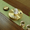 brass Gold and Silver Large tea tray Cinnabar Pot mat Tea Service Make tea Storage Leachate Copper Tray