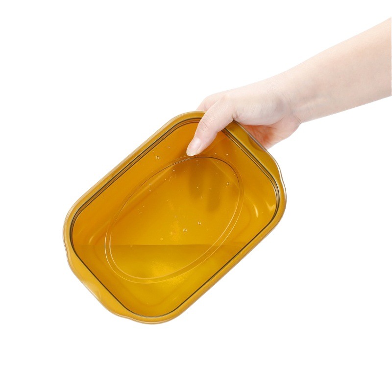 Plastic crisper microwave lunch box vegetable and fruit storage box takeaway lunch box wholesale plastic box suit