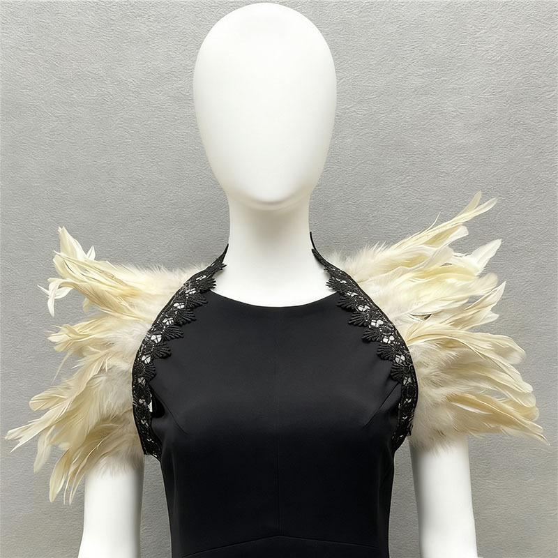 Amazon plumas mantel luchador show traje gladiador vestido estilo vikingo carnaval antiguo abrigo aristocrático TK