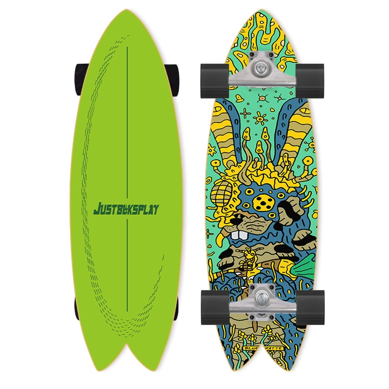 Лед Surfing Board Bridge Spring PU двойное рулевое управление SM Pusher симулятор серфинга скейтборд