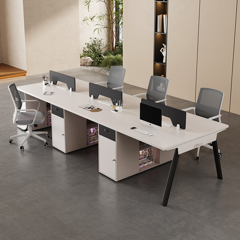Mesa de personal mesas y sillas combinación simple moderna 2 pares 4 4 6 muebles de oficina personal estación de oficina