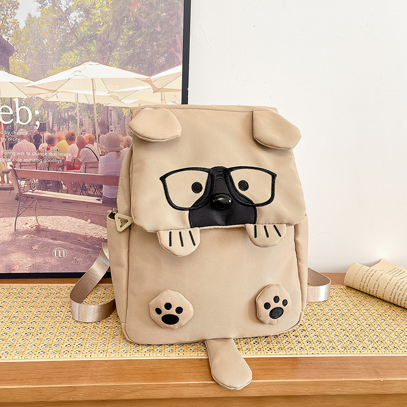 Nuevas mochilas para niños de dibujos animados lindas gafas perros niñas y niñas mochilas para niños de jardín de infantes mochilas de moda