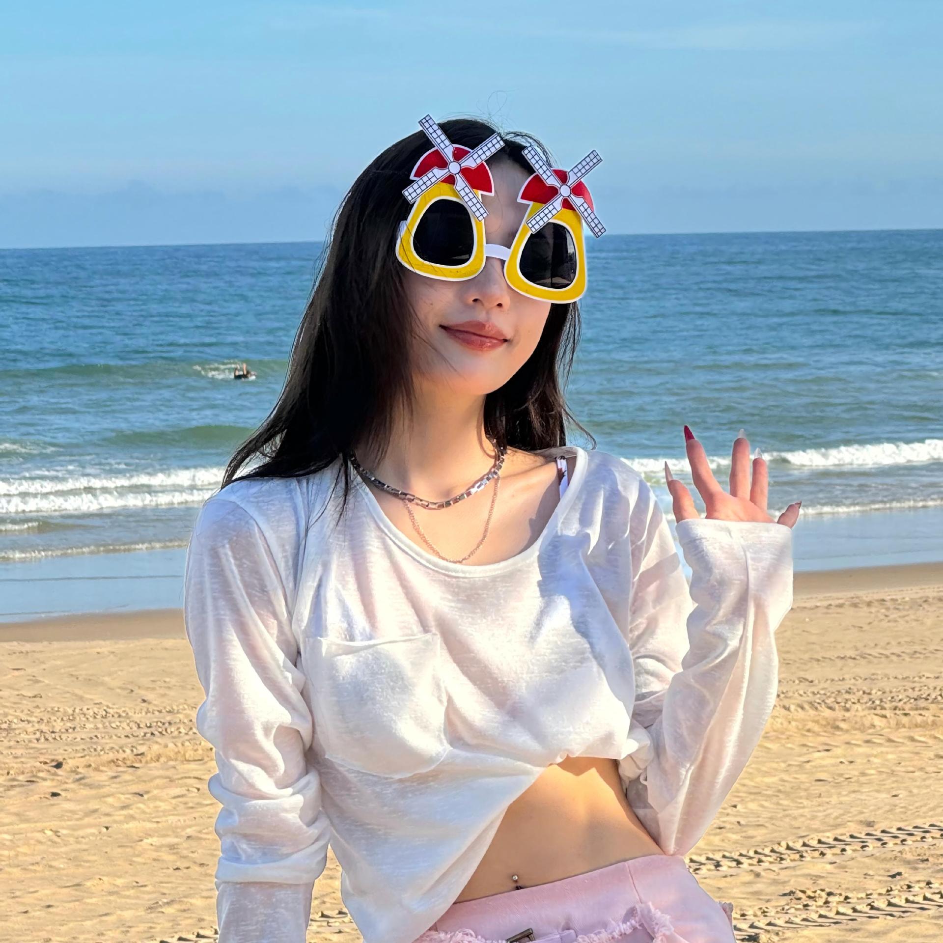 Gafas de Fiesta con Temática Hawaiana, ABS, Divertido, Decorativo, para Fiestas en la Playa y Festivales de Música