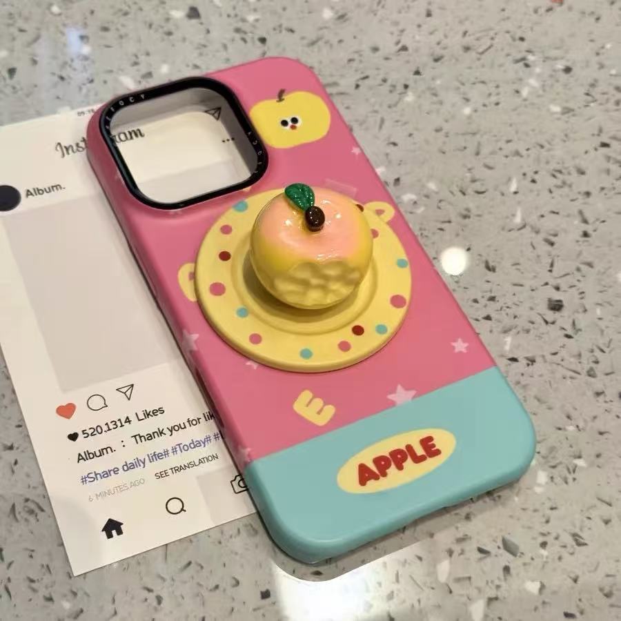 Fruta de verano de dibujos animados divertidos para Apple 16ProMax funda para teléfono móvil 15Pro estéreo 14/13 magnético 15PM