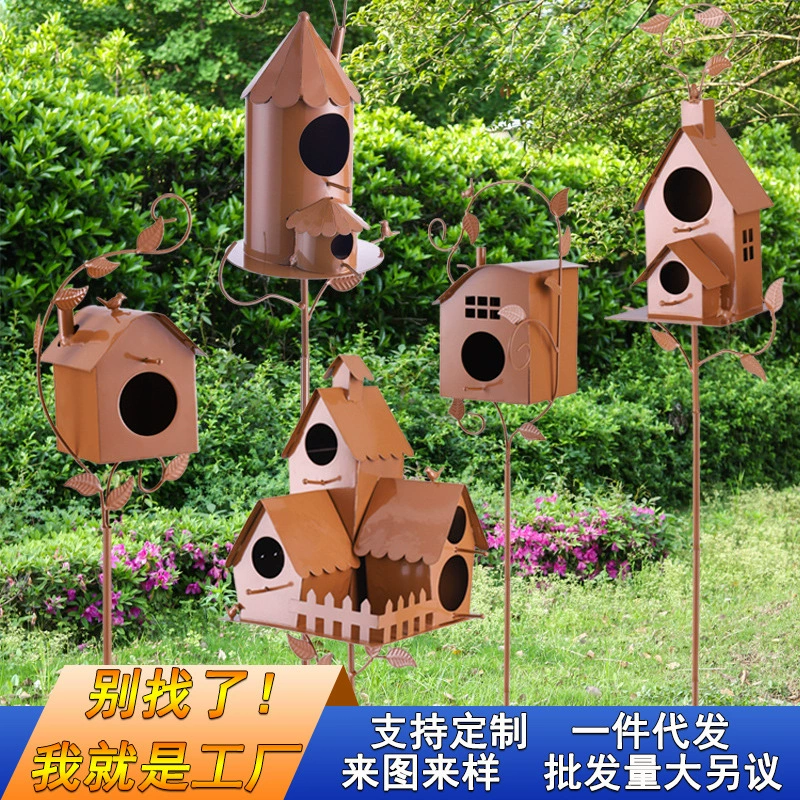 Трансграничные металлические поделки новый большой выпуск скворечника вольер