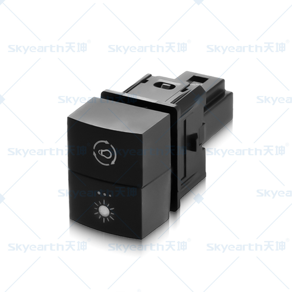 TS - 214 interruptor de doble botón adecuado para el interruptor de puerta trasera del radar de la lámpara de niebla del automóvil Nissan Tianjin