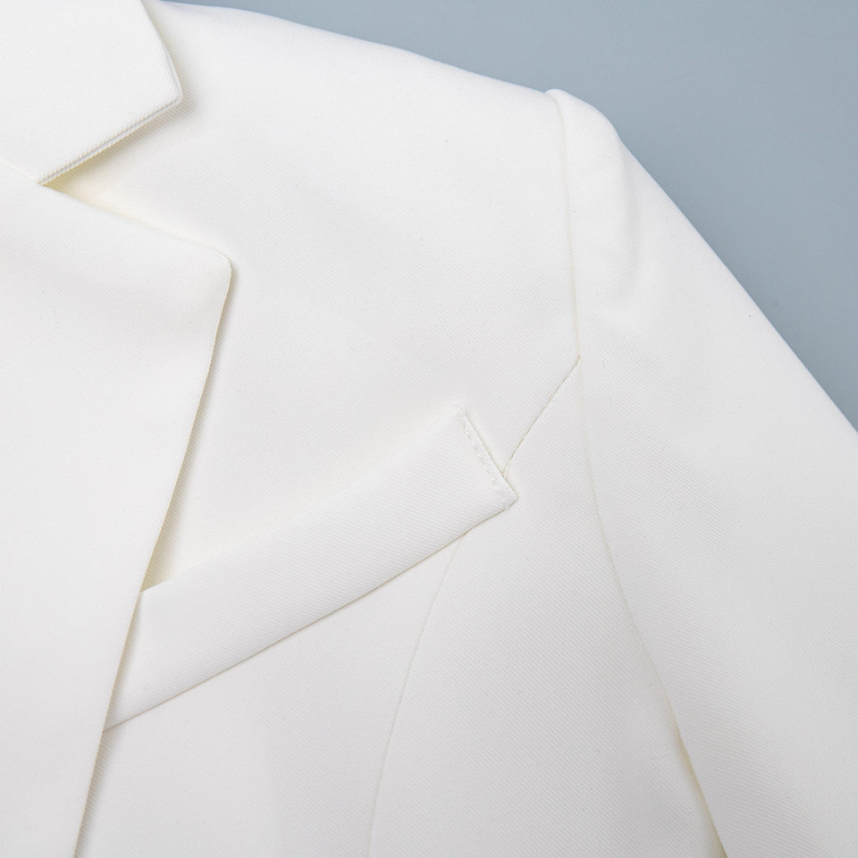 Áo vest nữ cổ chữ V dáng ôm eo tôn dáng, tay dài, phong cách công sở — Màu trắng, Màu đen, Màu đỏ rượu, màu nâu nhạt chi tiết 17