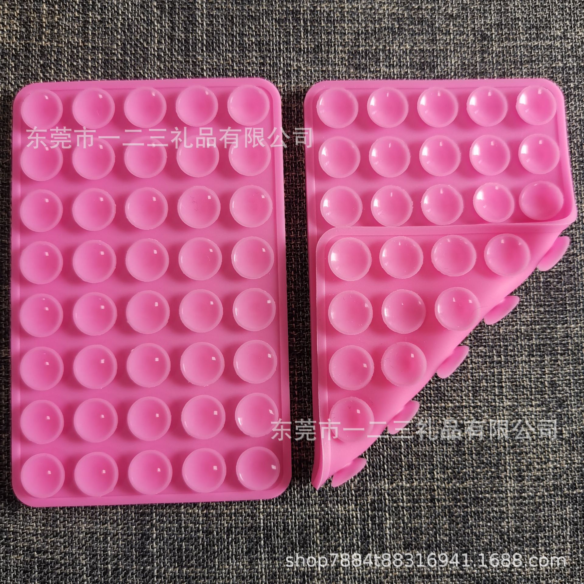 40 80 silicona ventosa de doble cara ventosa simple negro pegado antideslizante caso de teléfono móvil portátil soporte de teléfono móvil extraíble