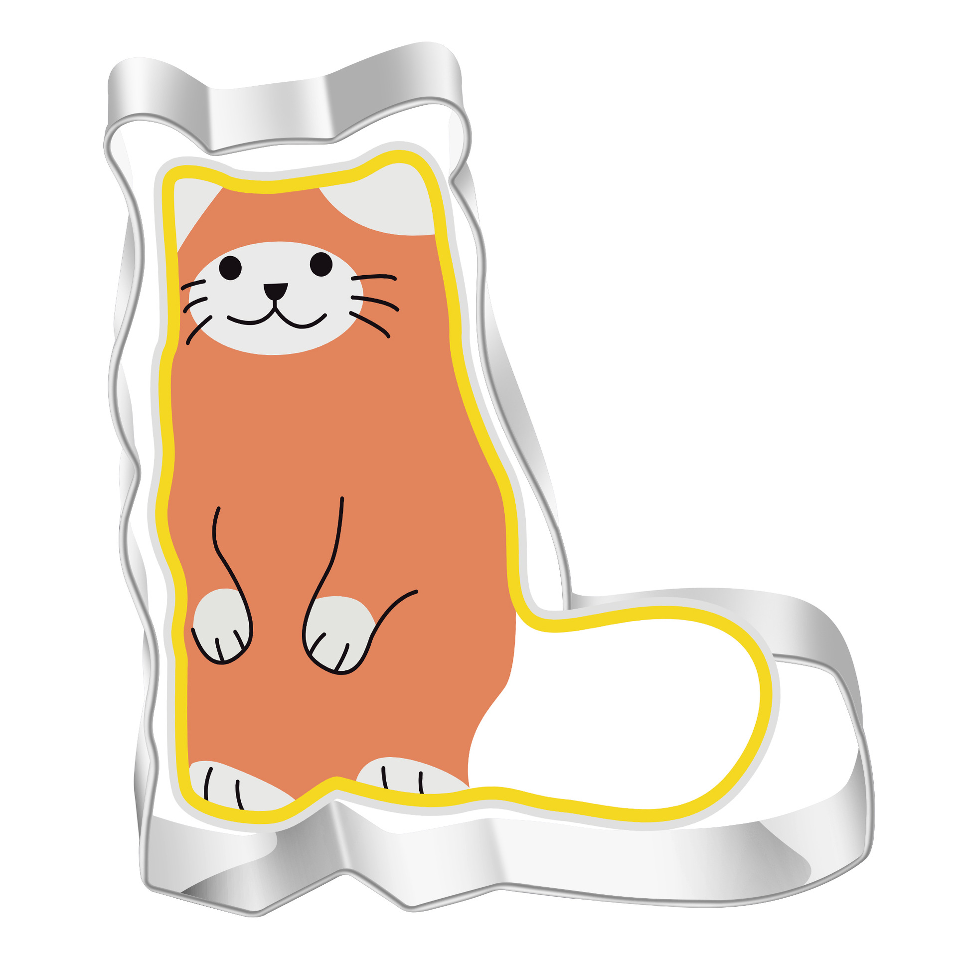 Acero inoxidable galleta molde de dibujos animados animales gatito ratón corte DIY pan al vapor herramienta para hornear