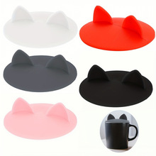 Q 35997 Cartoon silicone cup lid ��ͨ�轺ˮ���ǿ羳����